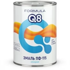 Эмаль ПФ-115 алкидная Formula Q8, глянцевая, 0,9 кг, салатная