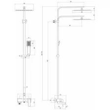 Lemark Душевая система Lemark Unit LM4562C