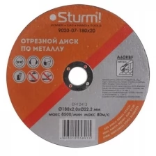 Круг отрезной по металлу STURM 9020-07-180х20