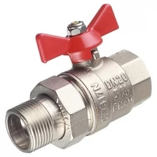 Шаровой кран 3/4" FM с накидной гайкой бабочка (7/84) Valtec VT.227.N.05