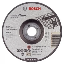 Круг зачистной по нержавеющей стали Bosch Inox (2608602489) 150х22х6 мм