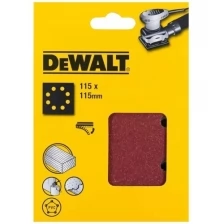 Лист шлифовальный перфорированный (10 шт; 115х115 мм; 40G) DEWALT DT3020